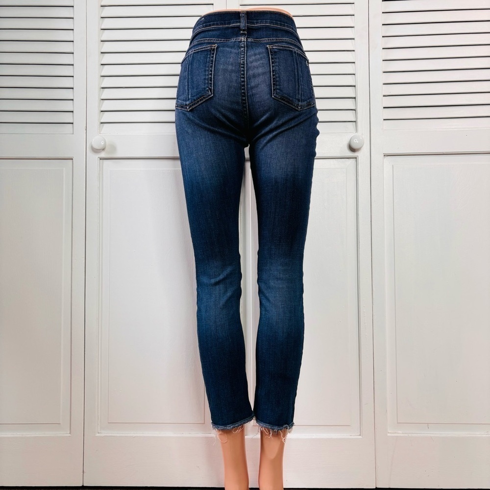 RAG & BONE Blue Capris Raw Hem Jeans Size 29 - Picture 4 of 9